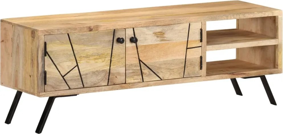 vidaXL tömör mangófa TV-szekrény 110 x 30 x 40 cm