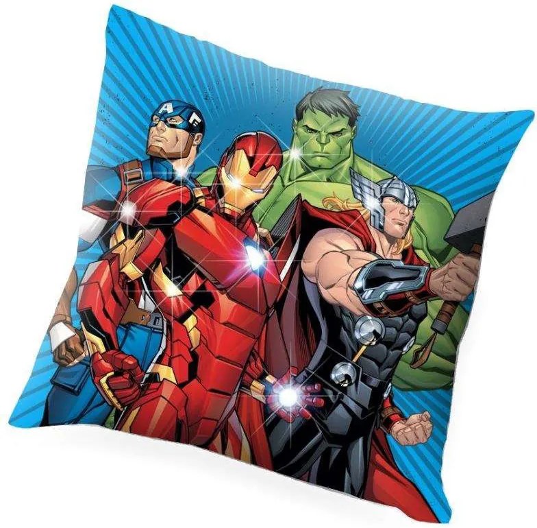 Bosszúállók Mighiest Heroes LED világító párna, díszpárna 40x40 cm