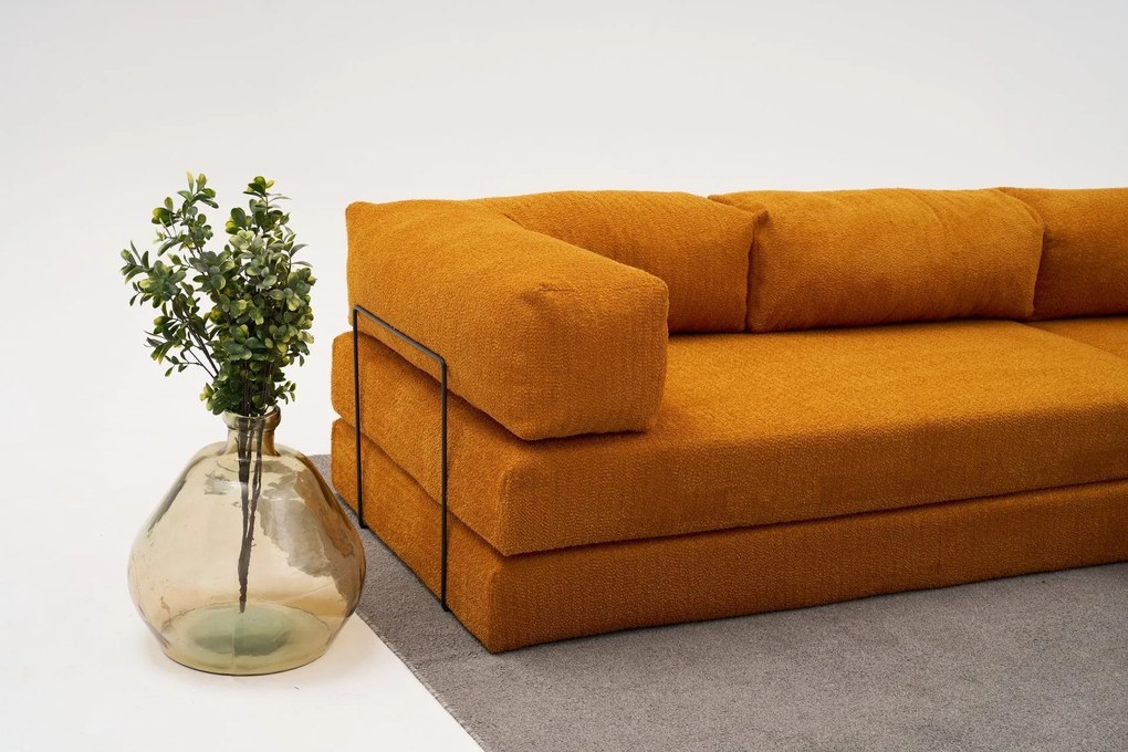 Sarokkanapé Comfort - Narancssárga