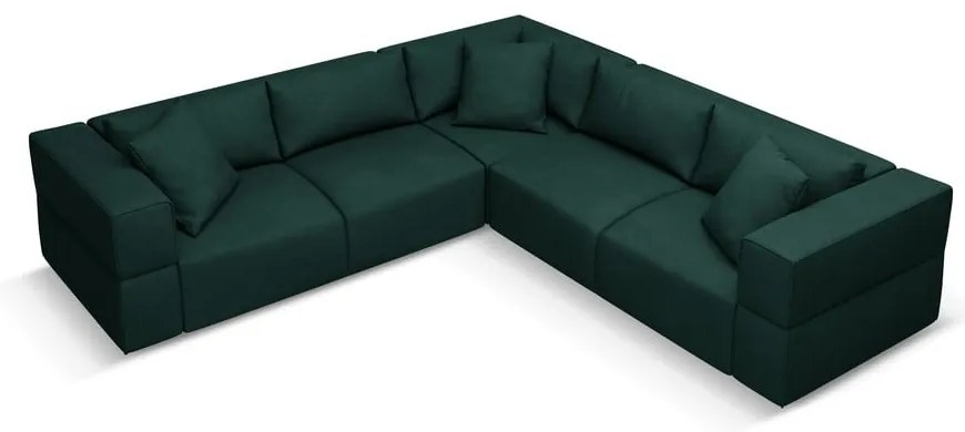 Zöld sarokkanapé (variálható) Esther – Milo Casa