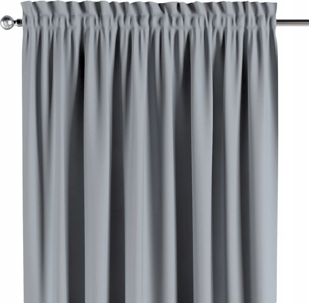 Csatornafüggöny frufruval 1 db 130x245cm szürke