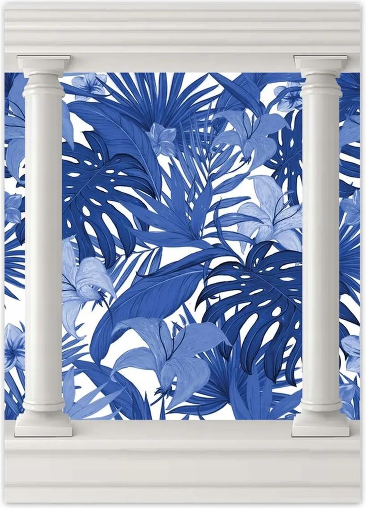 Poszterek 50x70 Classic Blue Monstera