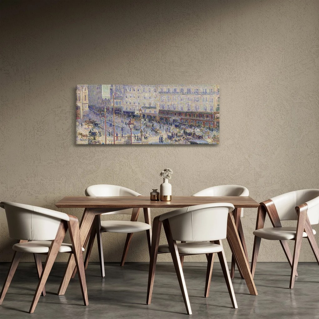 Kép - Camille Pissarro, The Place du Havre, reprodukciók (120x50 cm)