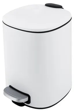 Szemétkosár szabadon álló 5 l Nimco mattt fehér matt KOS900505