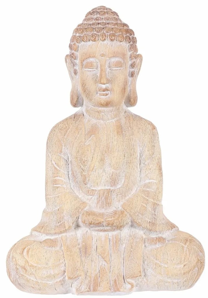Ülő Buddha kerti dekoráció, magnézium, 38 x 21 x 54 cm