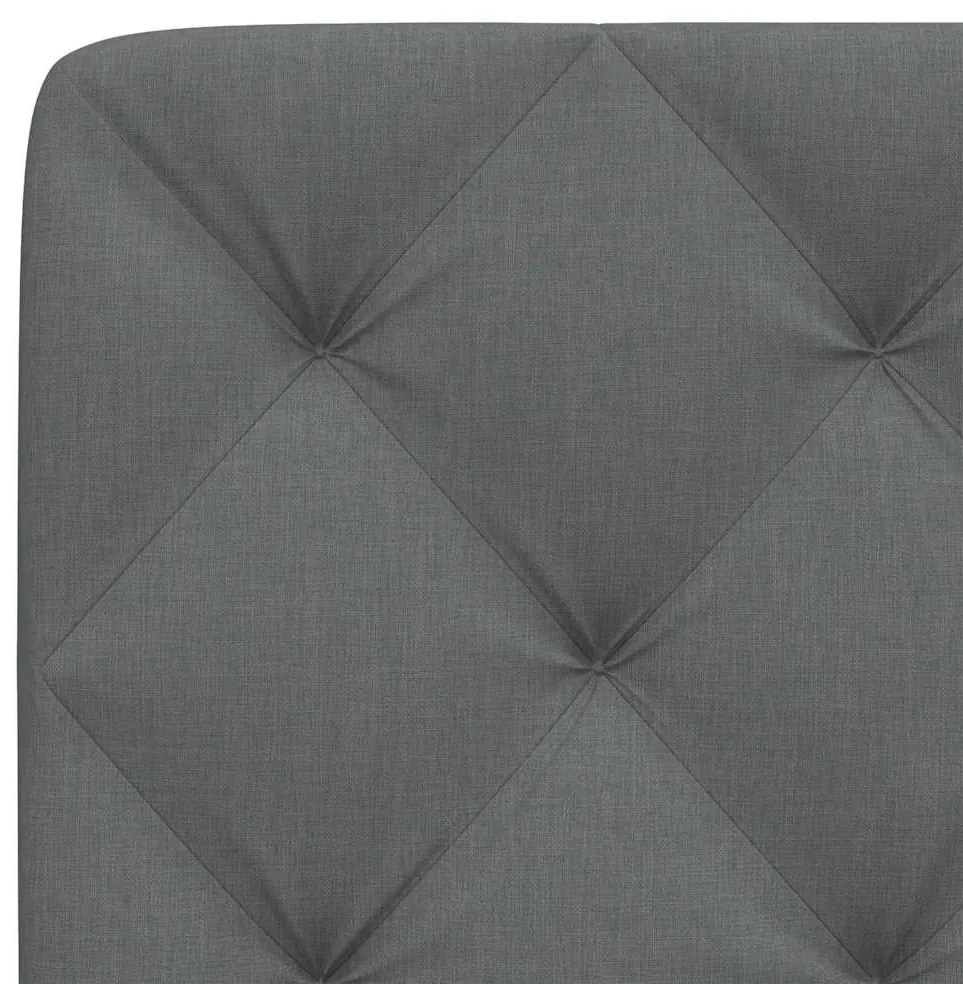 sötétszürke szövet fejtámla párna 100 cm