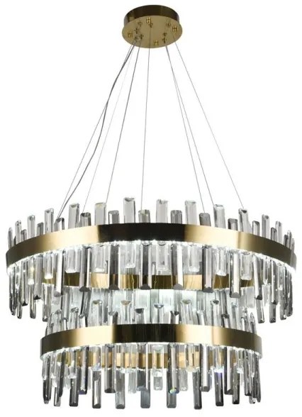 LED állítható fényerőjű kristály csillár kábellel LED/190W/230V + DO