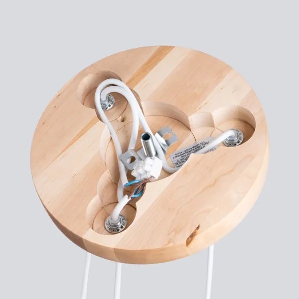 Sollux SL.1391 - Csillár zsinóron PEKKA 3xG9/8W/230V fehér