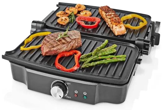 Nedis KAGR131FSR - Kontaktgrill 1500W/230V