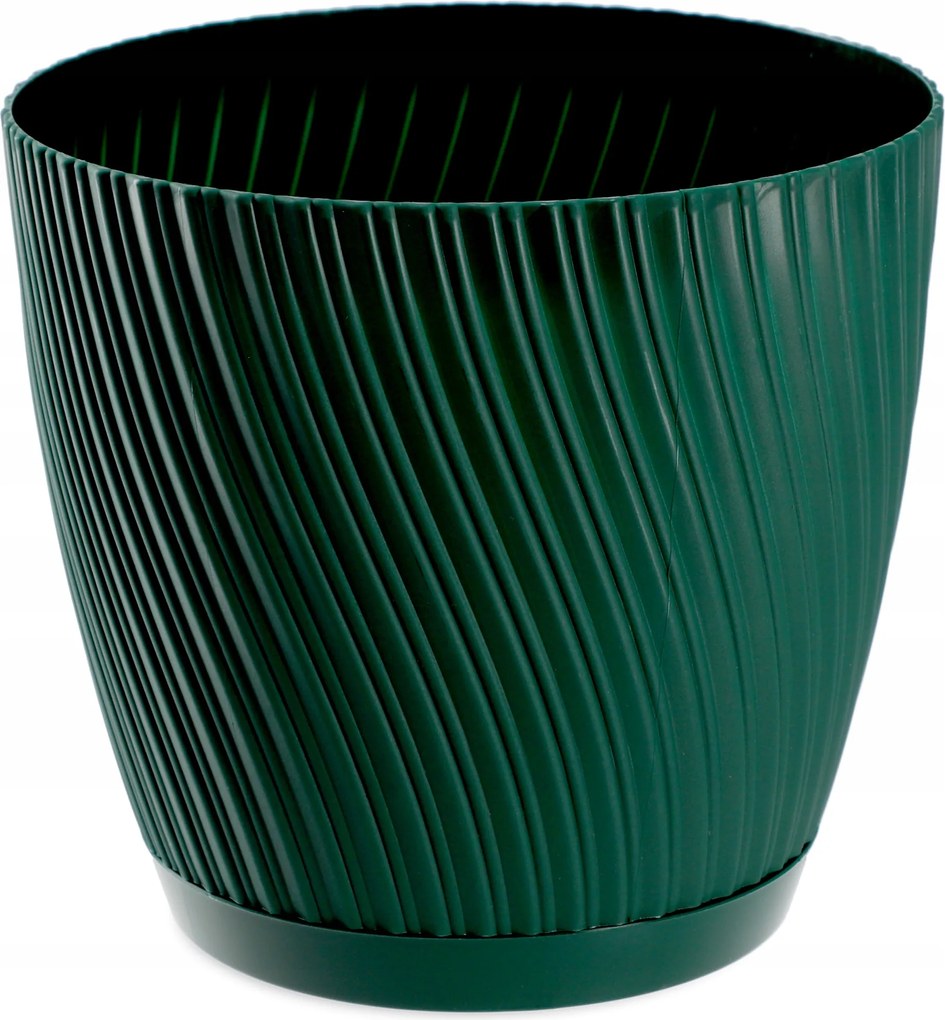 Kerek Virágtartó Állvánnyal 17cm Zöld