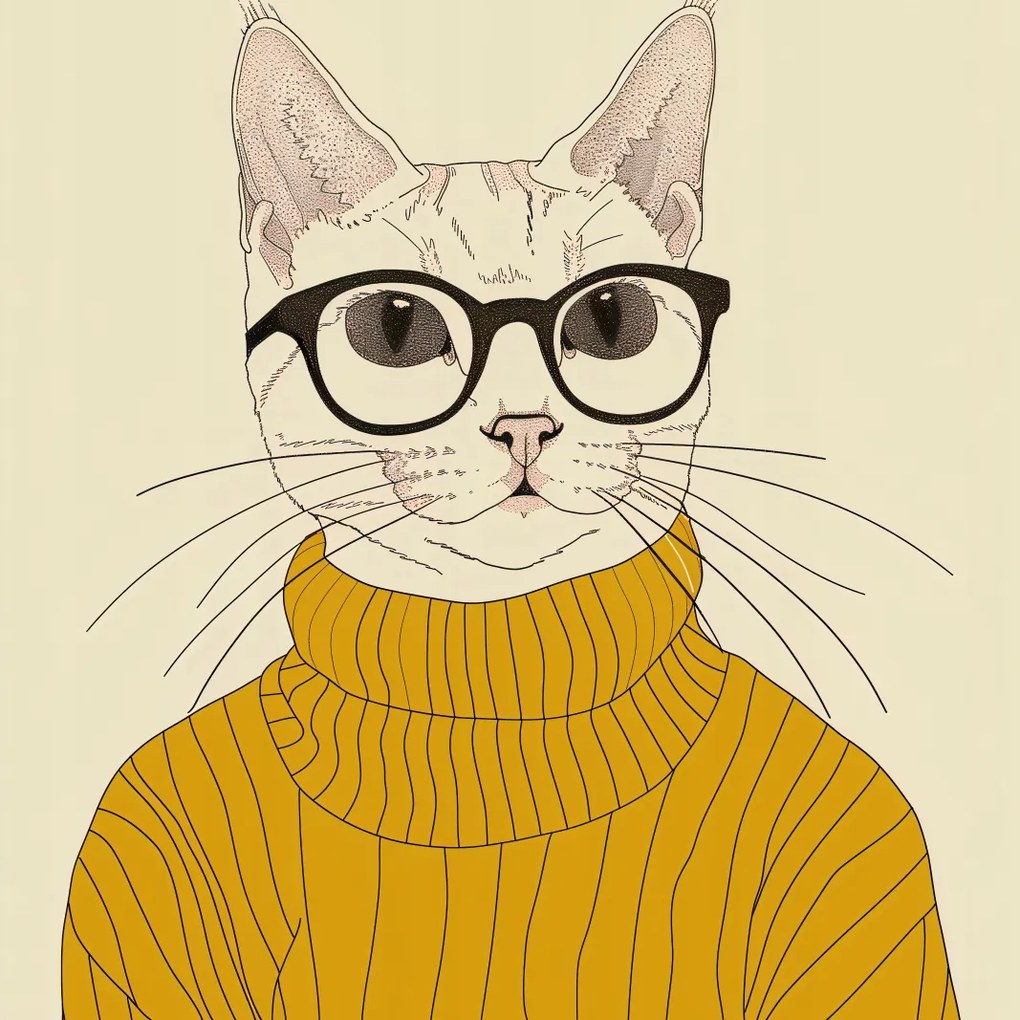 Poszter 40x40cm Intellektuális