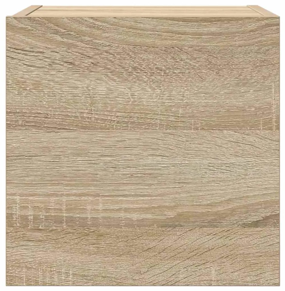2 db sonoma tölgy falra szerelhető TV-szekrény 30,5x30x30 cm