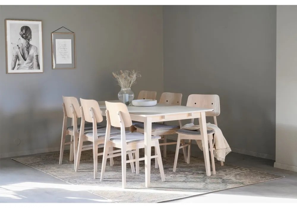 Nagano világosbarna étkezőszék világosszürke ülőrésszel - Rowico