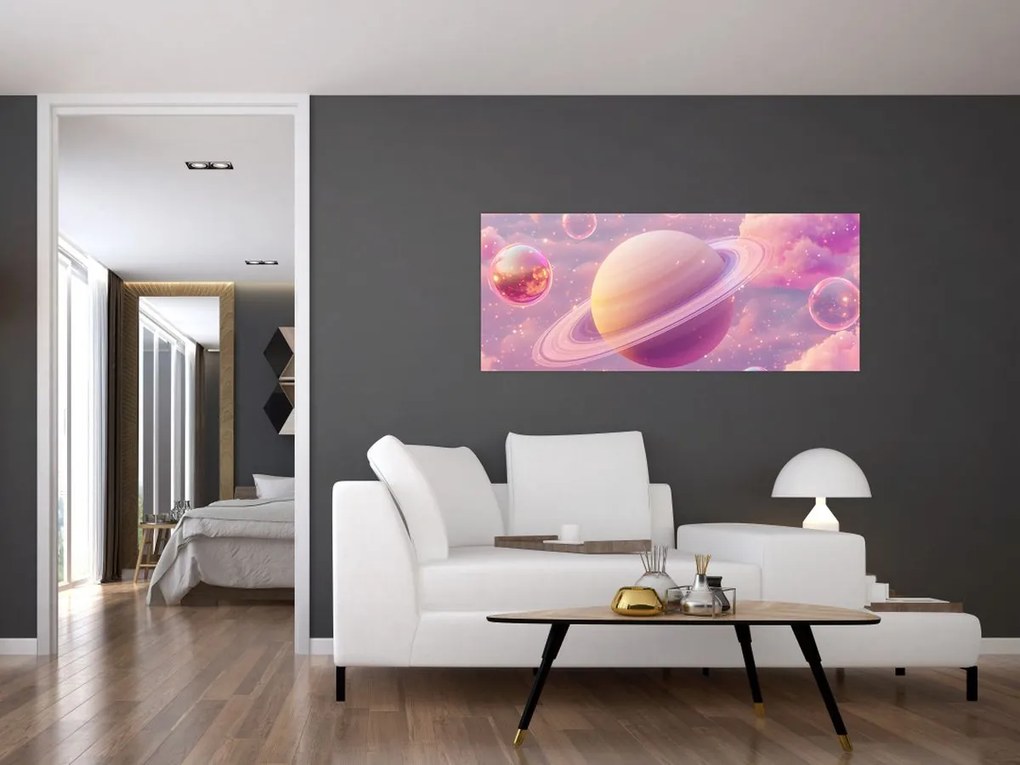 Kép - Rózsaszín bolygó (120x50 cm)