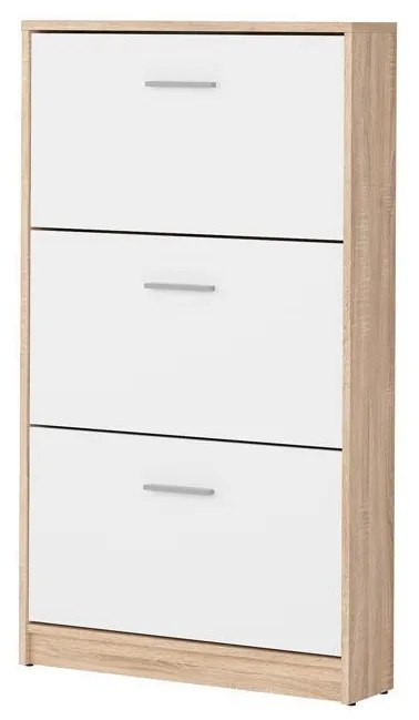Cipőtároló (cipősszekrény) Nepo Plus 30 (szonoma tölgy + fehér) . 1098408