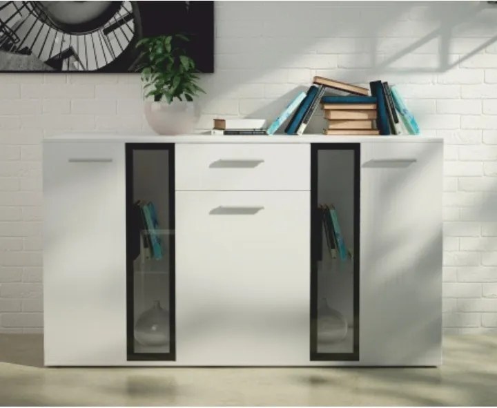 Komód, fehér, SALESA II.