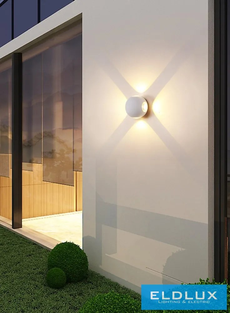 UNIVERSO fali lámpa LED 10w 1200lm 3000k IP65 ∅105×75mm fehér