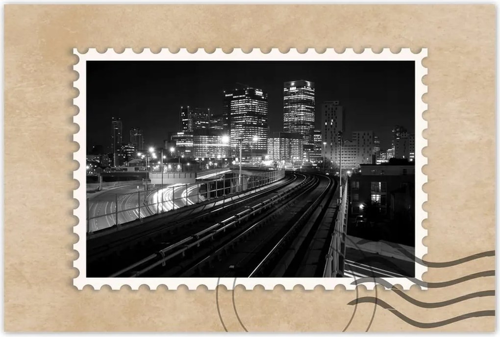 Poszterek 90x60 Felhőkarcolók Fekete-fehér