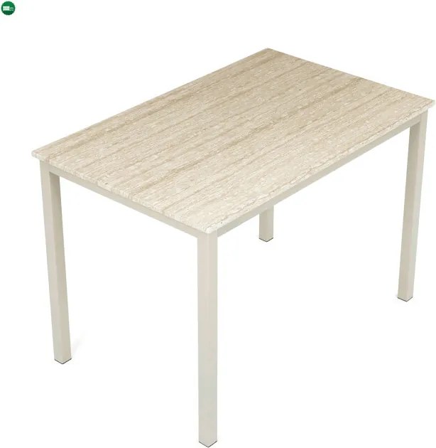 Étkezőasztal 110x70x75 cm, MDF, travertin, GDT-202 TRV