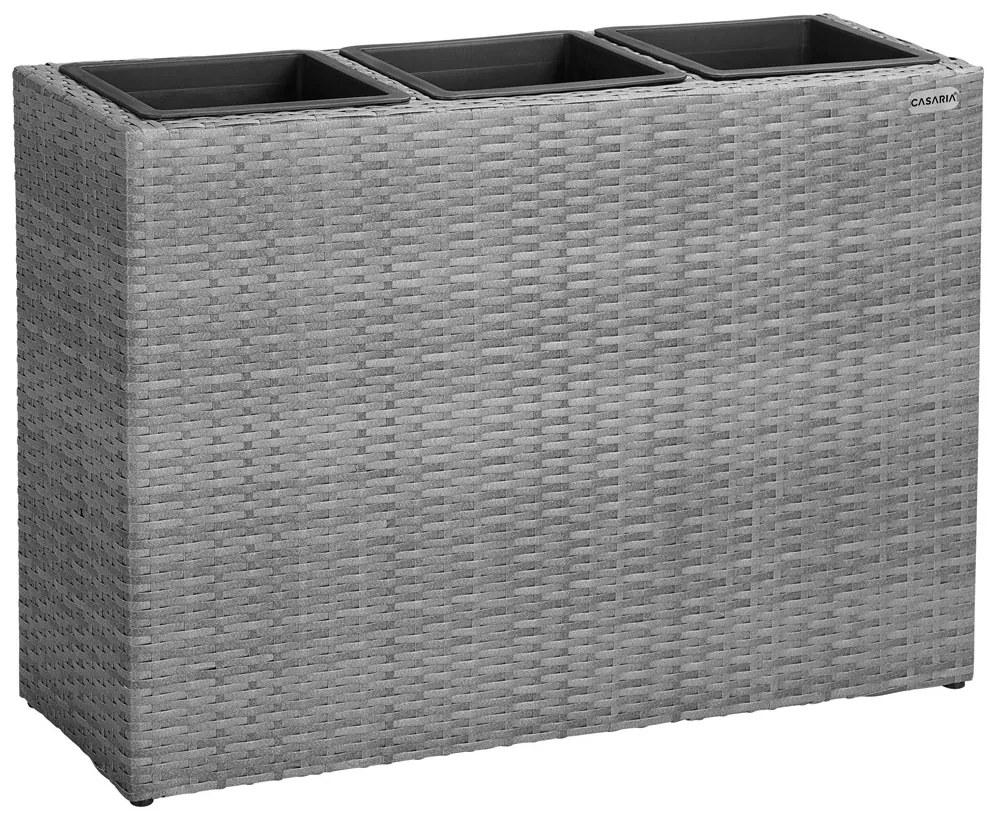 Casaria® Virágcserép 83x30,5x60 cm - szürke