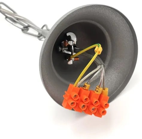 Csillár láncon RETRO 2xE27/60W/230V ezüst