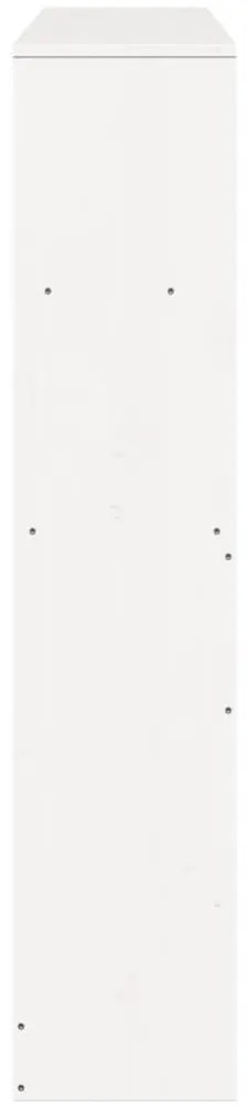 fehér tömör fenyőfa fejtámla tárolóval 140 cm