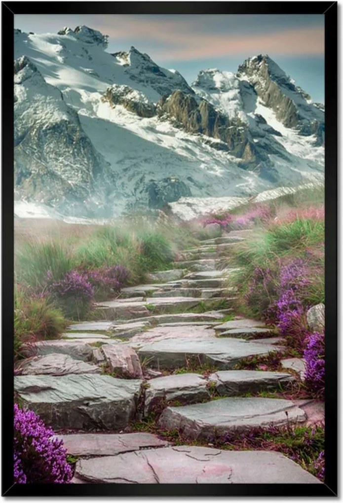 Poszterek keretben 40x60 Hegyi táj Tájkép