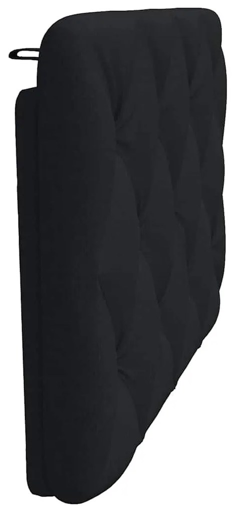 fekete szövet fejtámla párna 90 cm