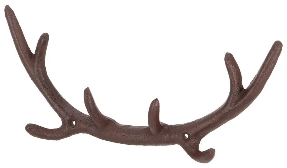 Barna fém fali fogas Antlers – Esschert Design