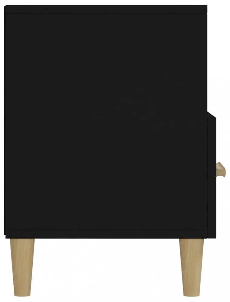 fekete szerelt fa TV-szekrény 102 x 36 x 50 cm