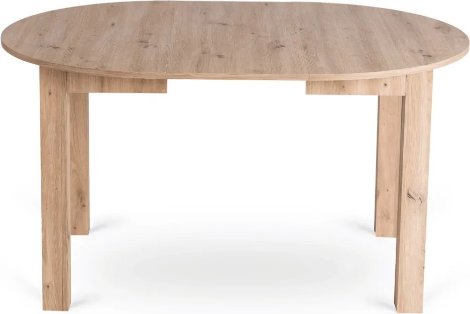 szett étkezőasztal HARRY 102-142 cm artisan tölgy és 4 szék FREDY szürke