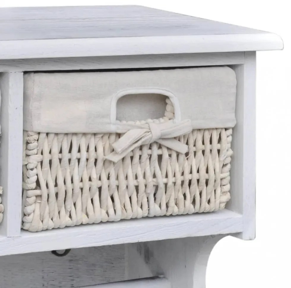 fehér császárfa fali polc 60 x 23,5 x 33 cm