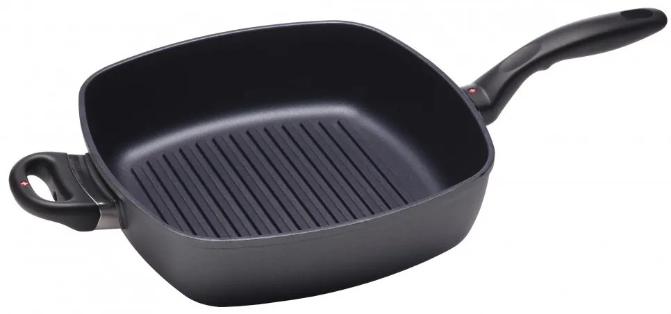 SWISS DIAMOND® gyémánt felületű mély grill serpenyő 28x28 cm indukciós