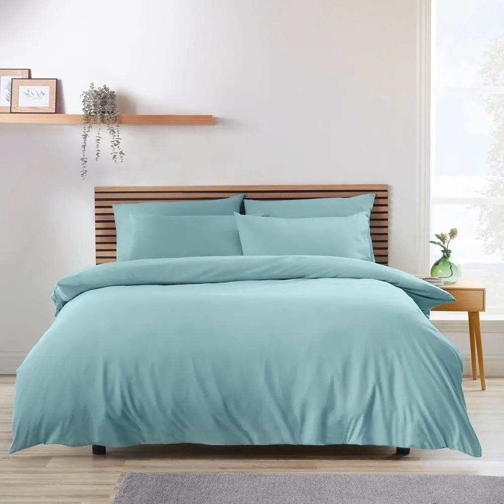 Kék kétszemélyes ágyneműhuzat 200x200 cm So Soft Easy Iron – Catherine Lansfield