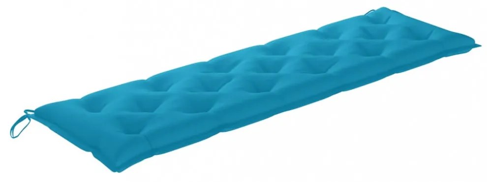 világoskék oxford szövet kerti padpárna 180 x 50 x 7 cm
