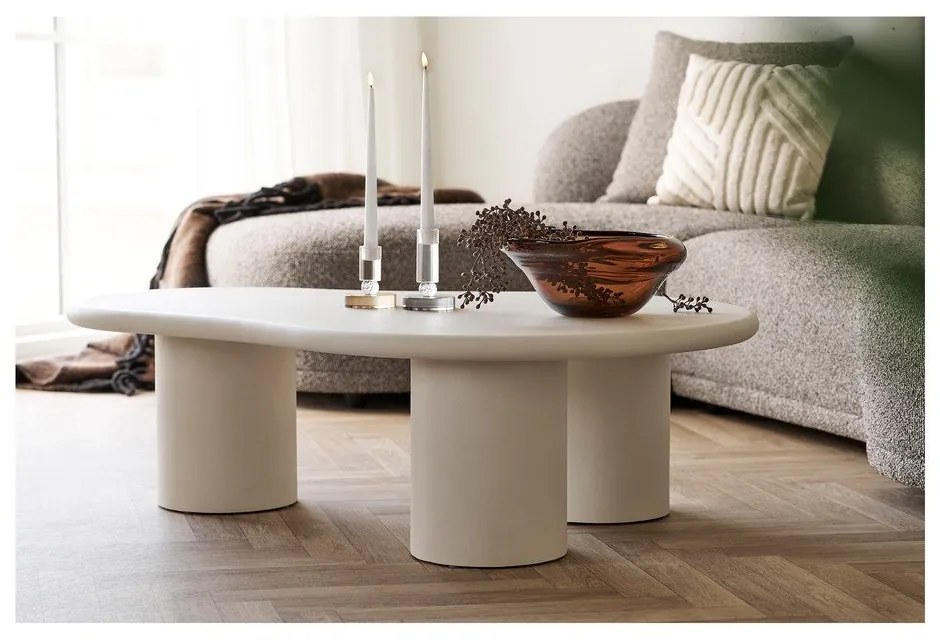 Világosszürke dohányzóasztal 80x120 cm Palmera – House Nordic