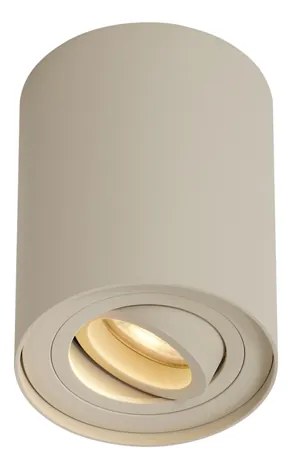 Modern felületre szerelhető spotlámpa bézs GU10 50mm forgatható és dönthető - Rondoo Up