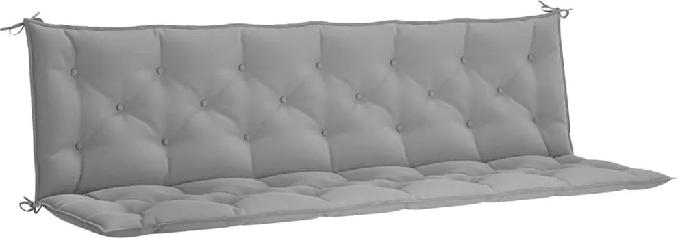 vidaXL szürke oxford szövet kerti padpárna 200 x (50+50) x 7 cm