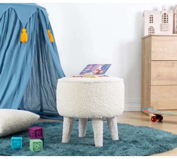 Puff PIXI, átmérő 38 cm, fehér