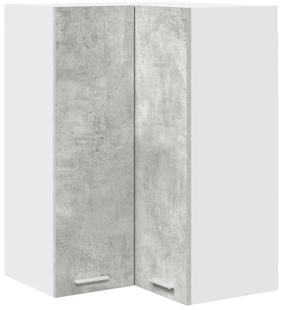 Függő szekrény Riga Beton szürke és fehér 57 x 57 x 80 cm