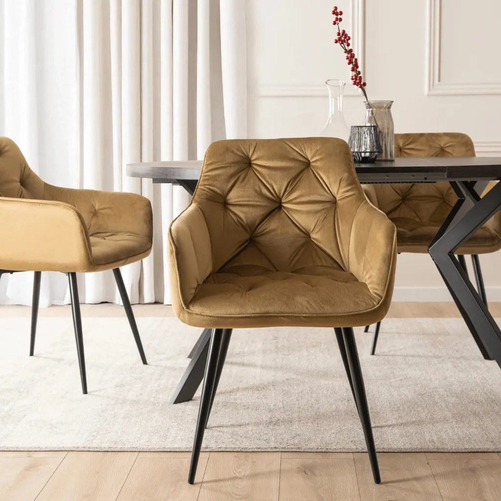 Mustár Bársony Étkezőszék. MODESTO