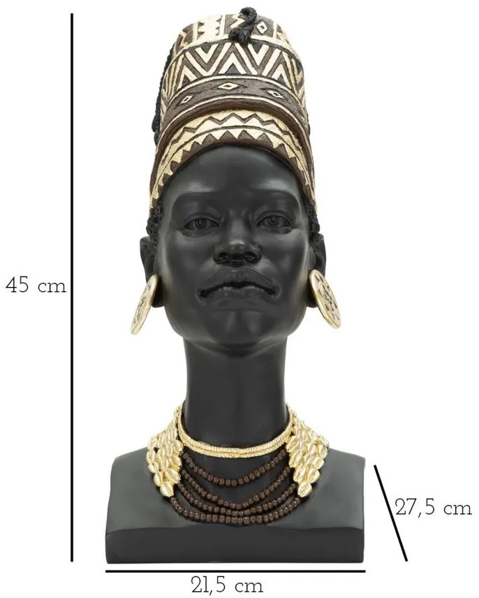 Massai női csésze 21,5x27,5x45 cm