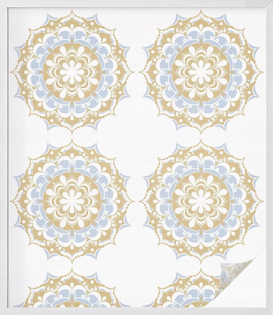 Öntapadós ablak furnér, amely biztosítja a boho mandalák magánéletét 100x116