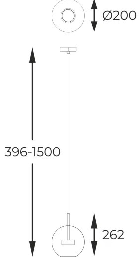 Zuma Line P0428-01J-L4AC - LED Csillár zsinóron ENCELADUS LED/5W/230V arany