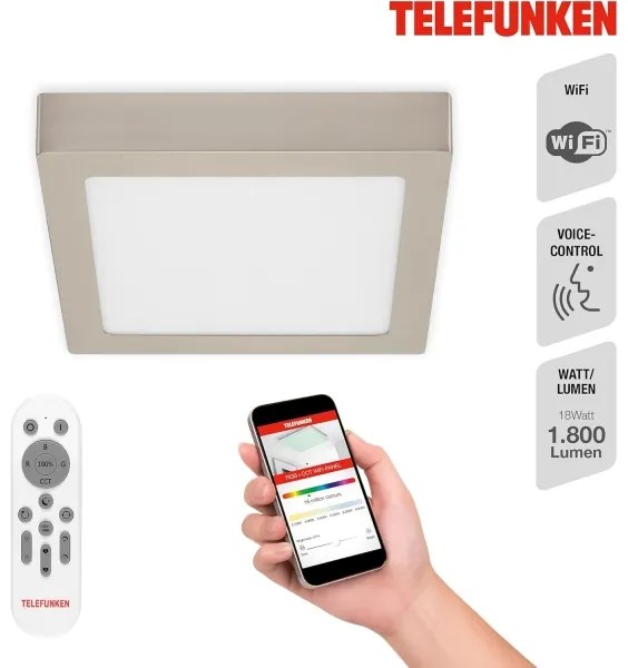 Telefunken 309602TF - LED RGBW Mennyezeti lámpa LED/18W/230V 2700-6500K WiFi