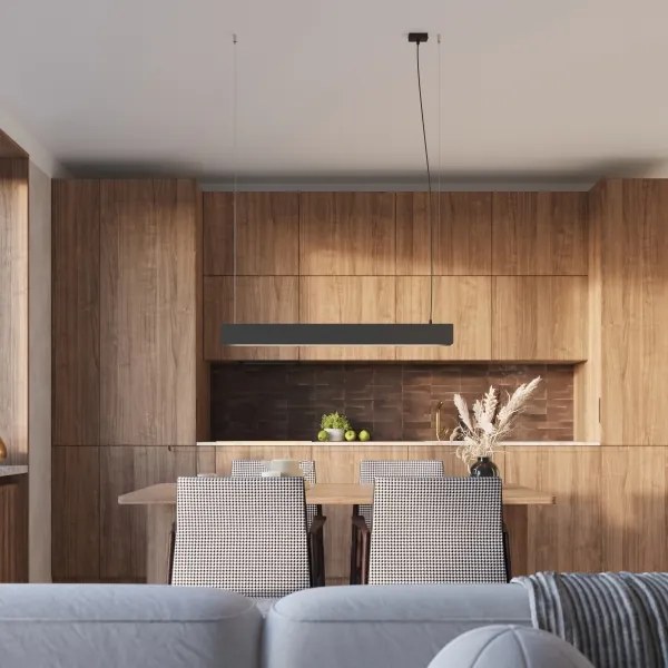 Sollux SL.1395 - LED Csillár zsinóron SPARK 1xG13/8,5W/230V fekete