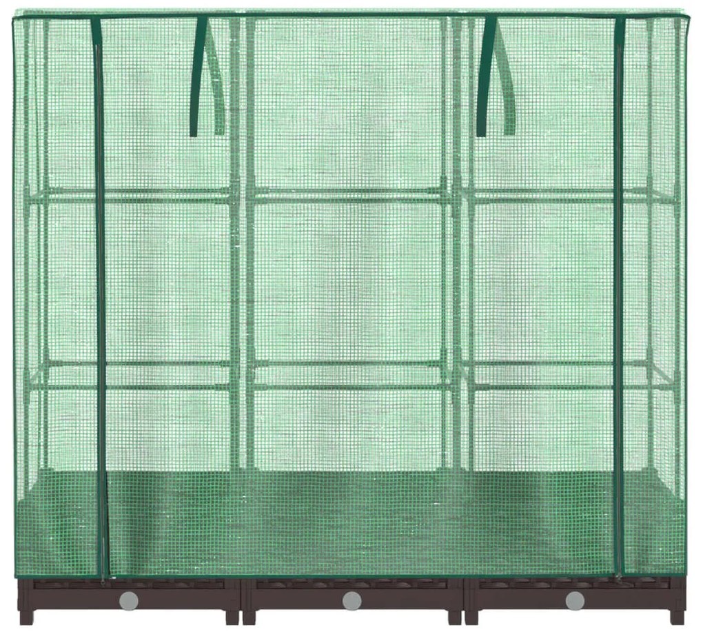 rattan megjelenésű magaságyás melegháztakaróval 120x40x123 cm