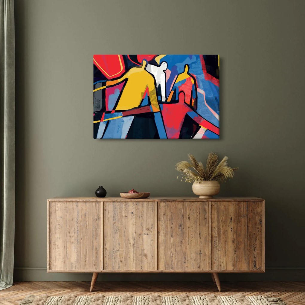 Kép - A férfiak absztrakciója (90x60 cm)