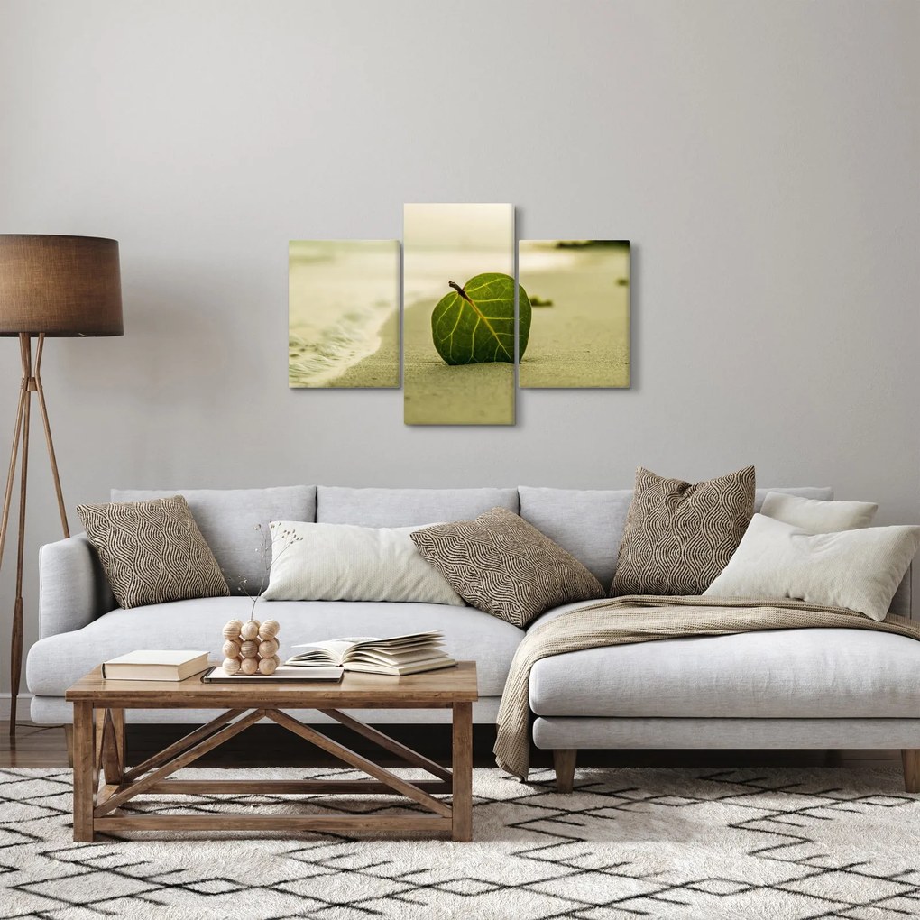 Kép egy levél a homokban (90x60 cm)