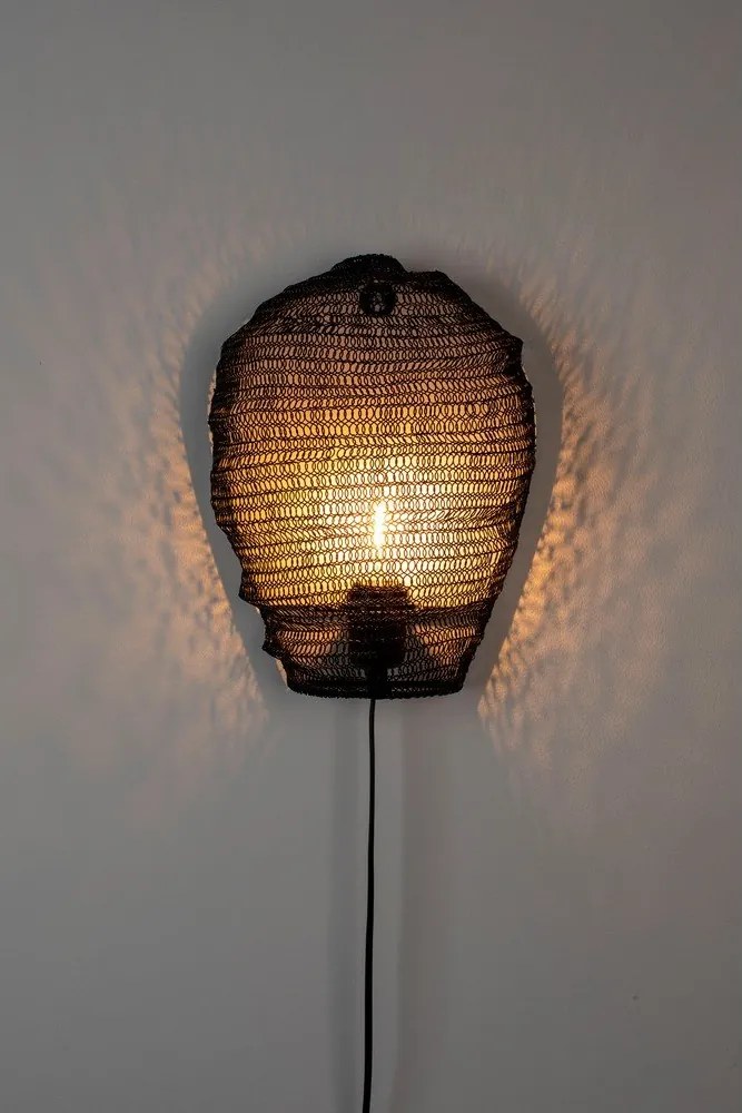 Lena fekete fali lámpa - White Label